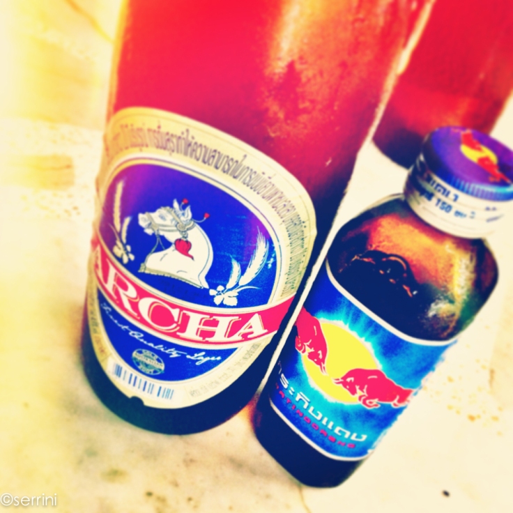 red bull and beer